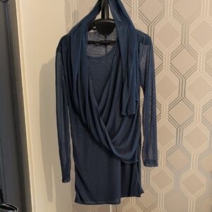 Elegant Blue Women's Dress